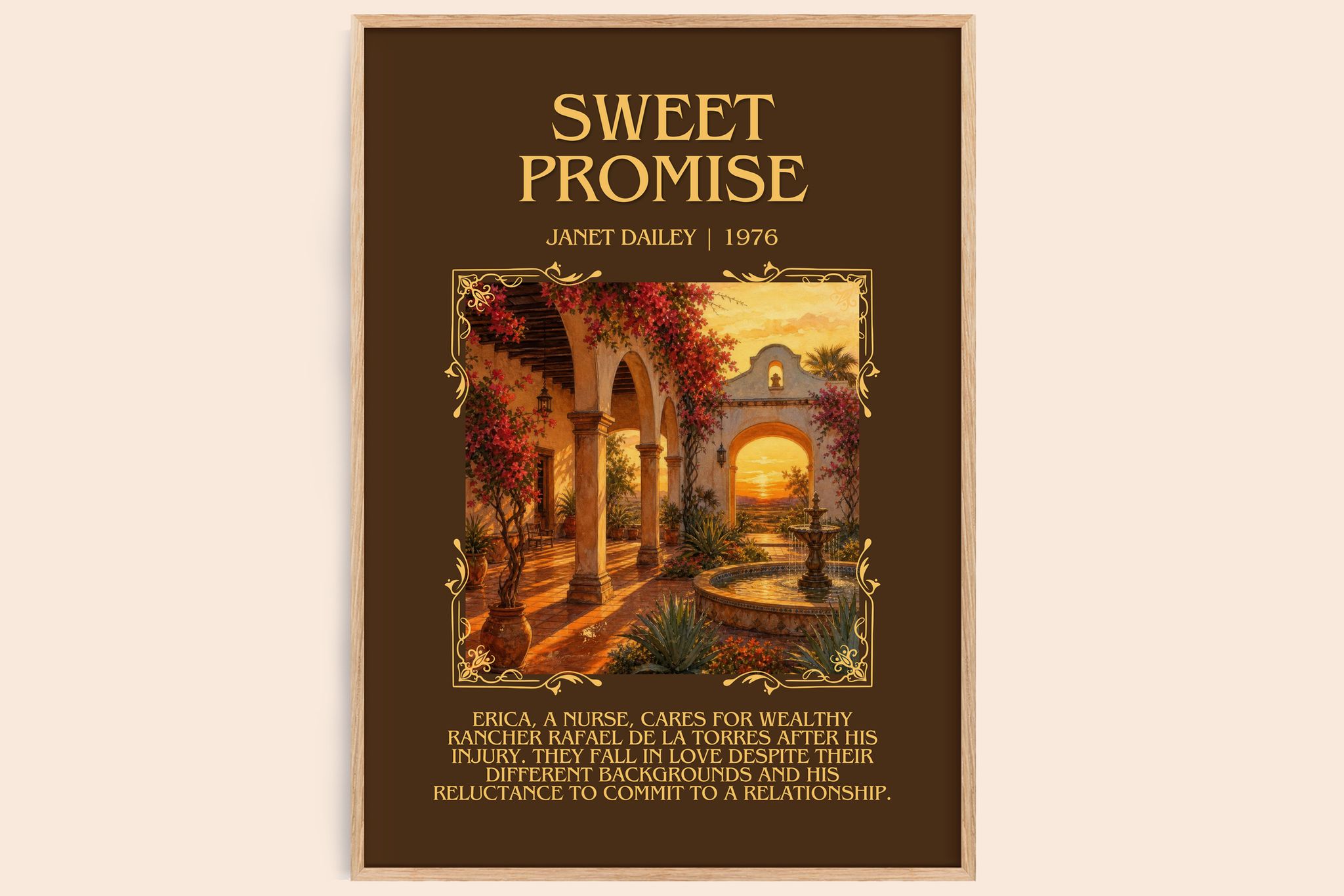 Sweet Promise Minimalist Book Poster by Janet Dailey