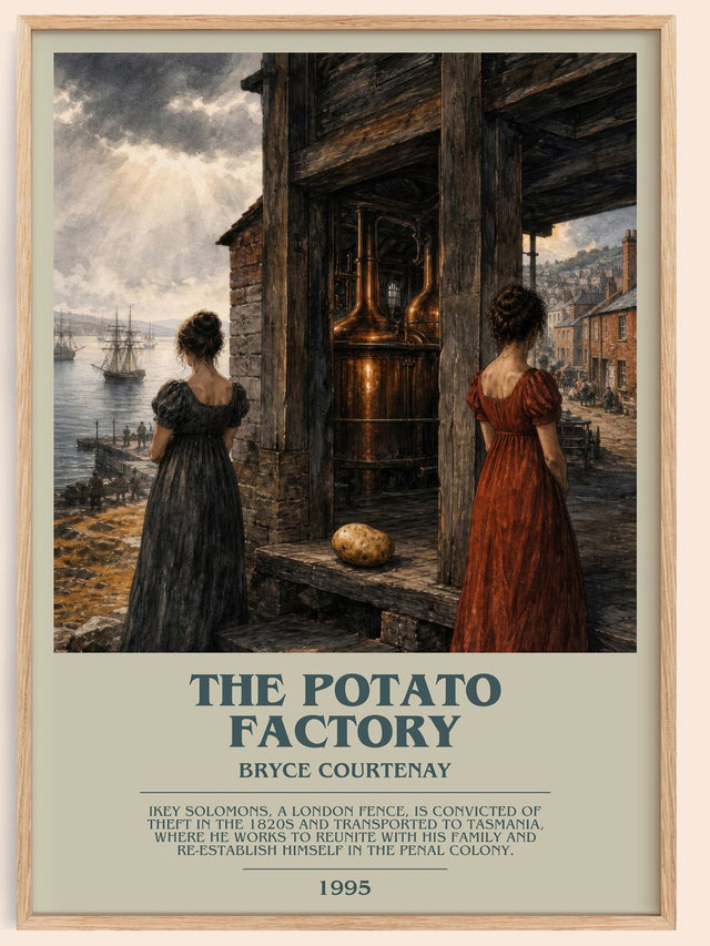 The Potato Factory Bookish Wall Art by Bryce Courtenay