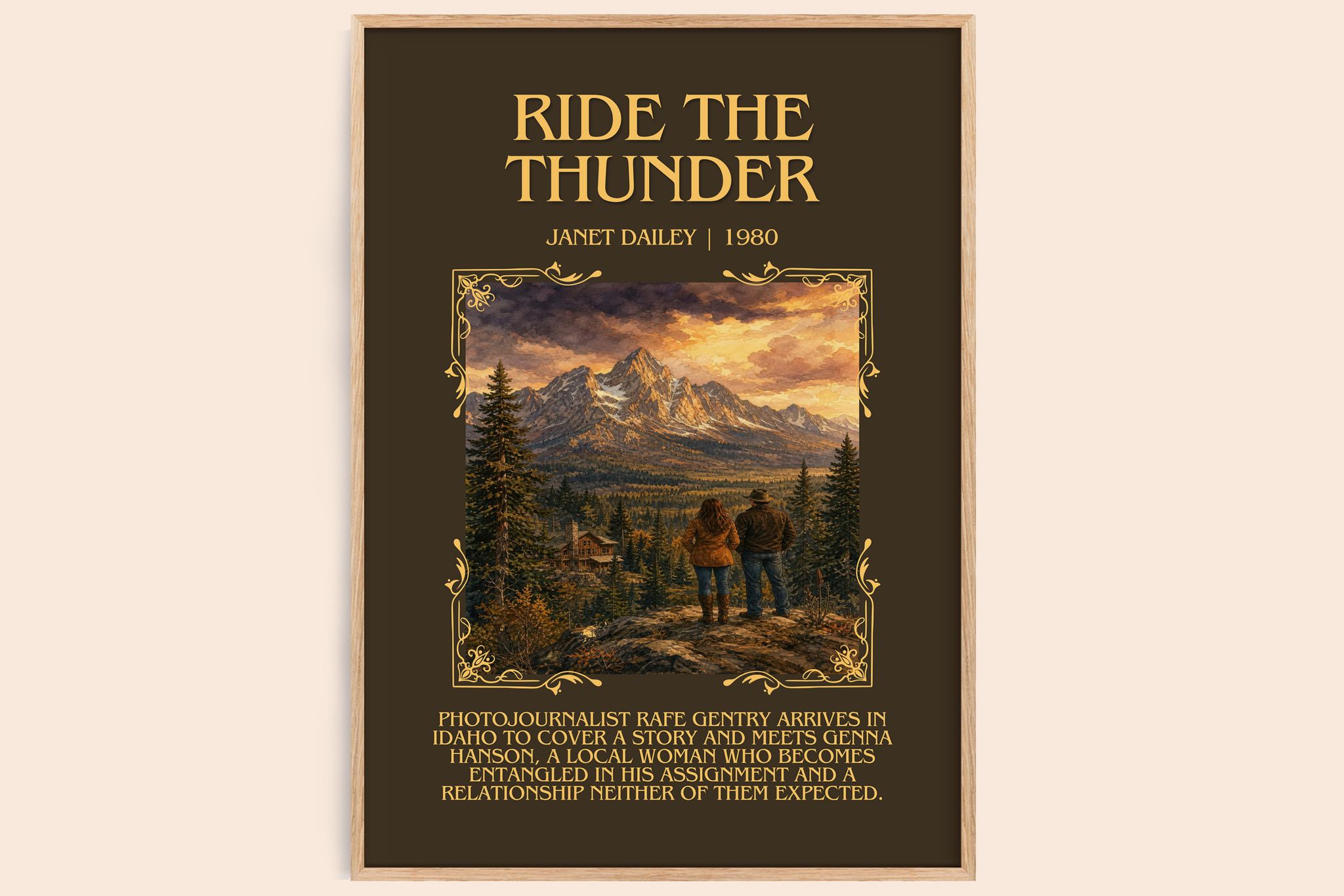 Ride the thunder Minimalist Book Poster by Janet Dailey