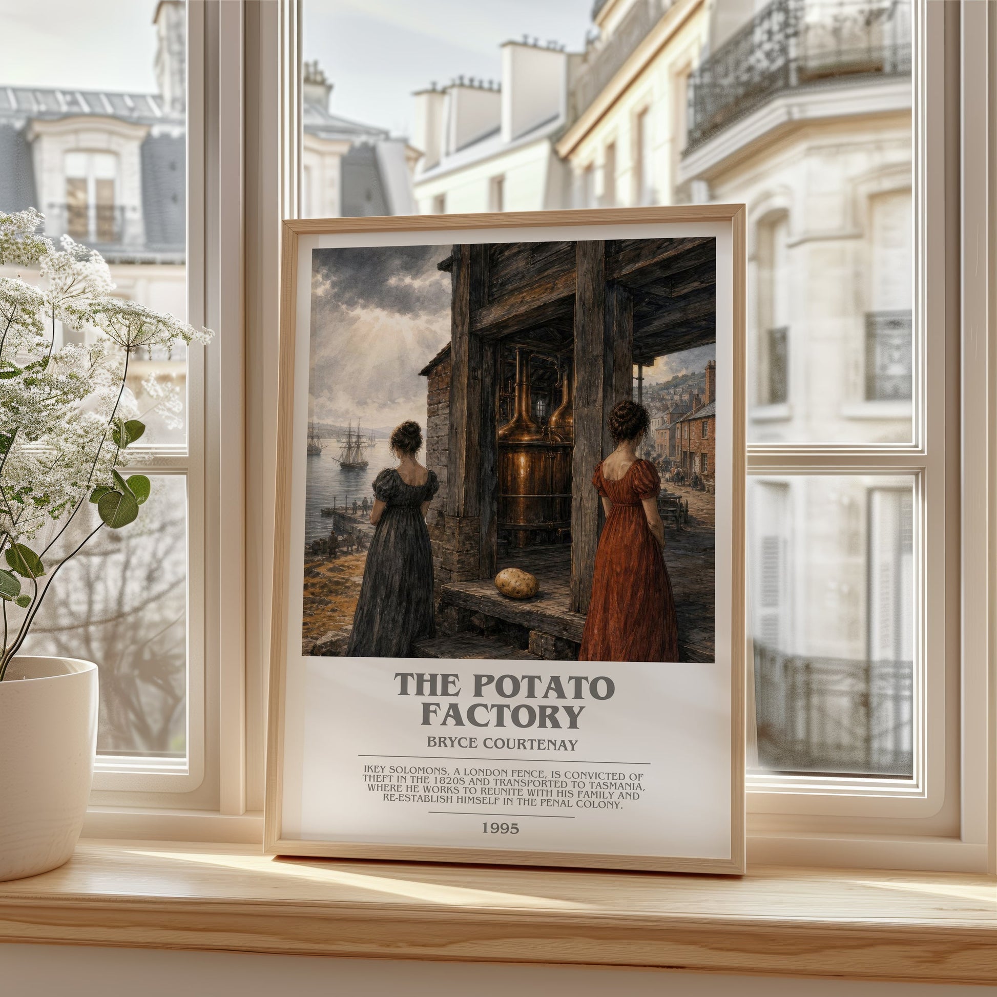 The Potato Factory bookish poster colour and style options – Bryce Courtenay book art