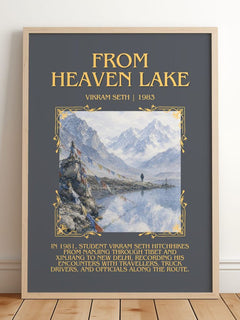 From Heaven Lake Minimalist Book Poster by Vikram Seth – image 2