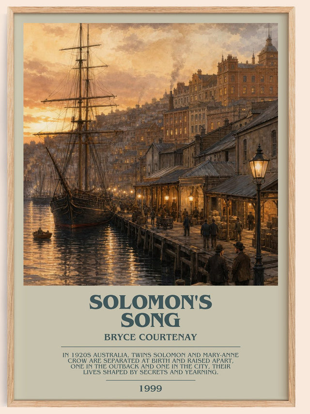 Solomon'S Song Bookish Wall Art by Bryce Courtenay