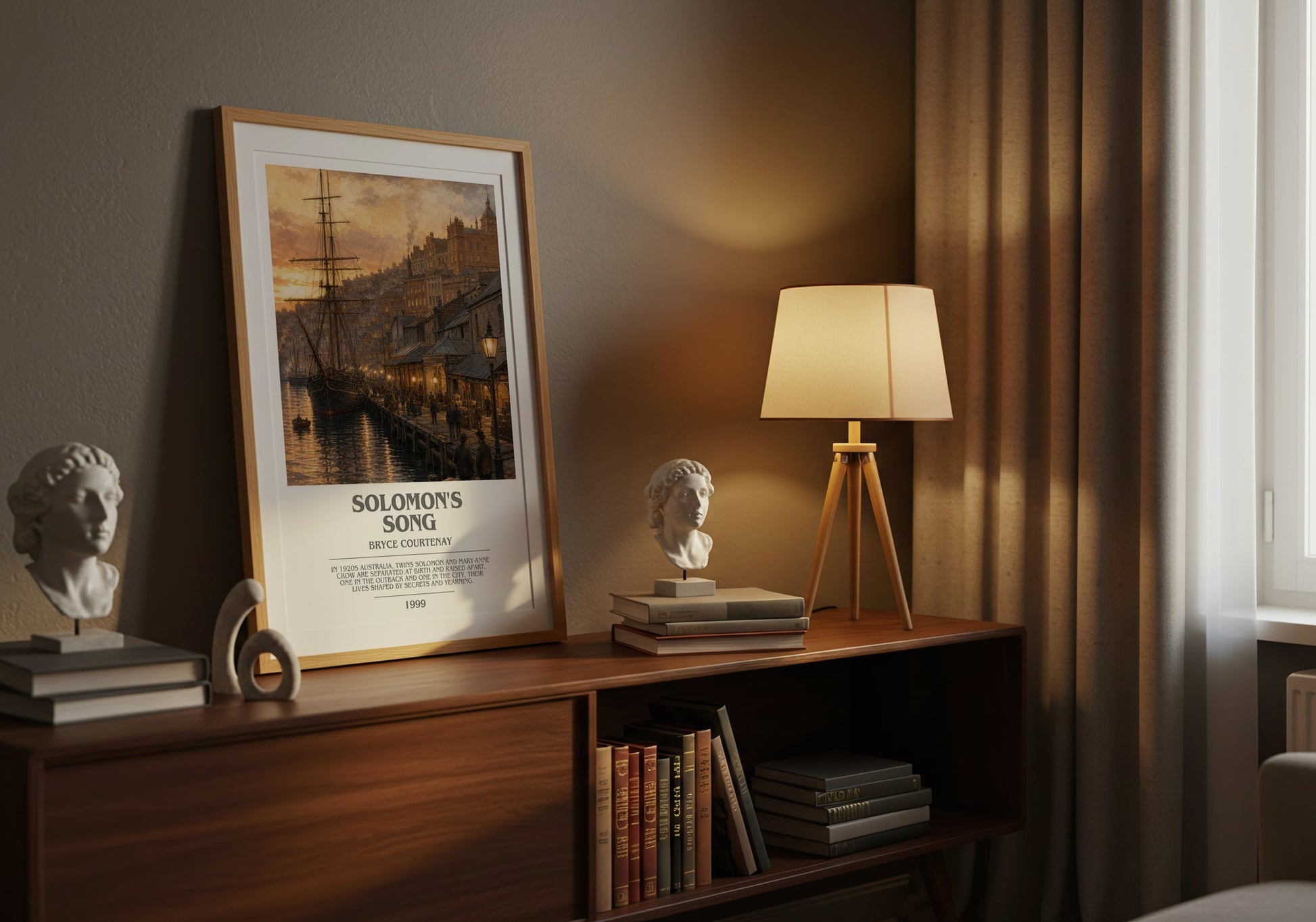 Solomon'S Song bookish book poster framed on wall – historical fiction wall art