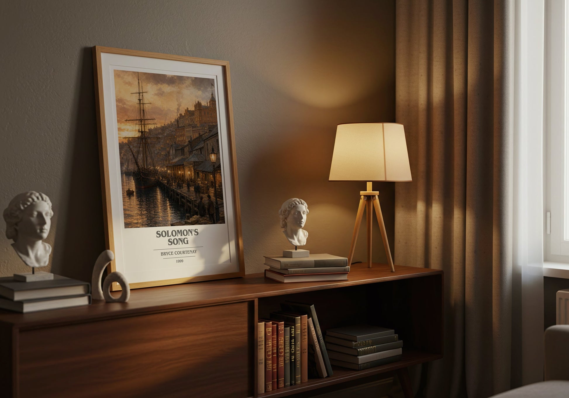 Solomon'S Song book cover book poster framed on wall – historical fiction wall art