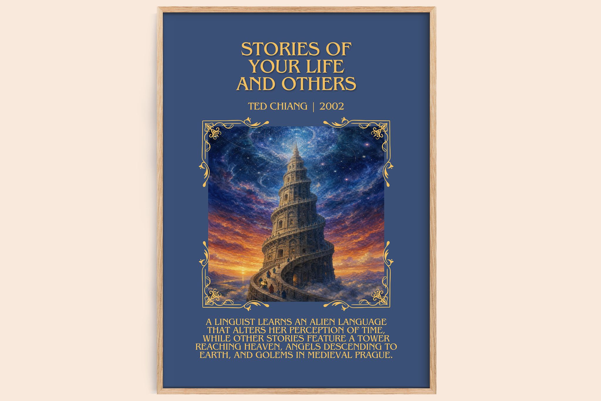 Stories of Your Life and Others Minimalist Book Poster by Ted Chiang