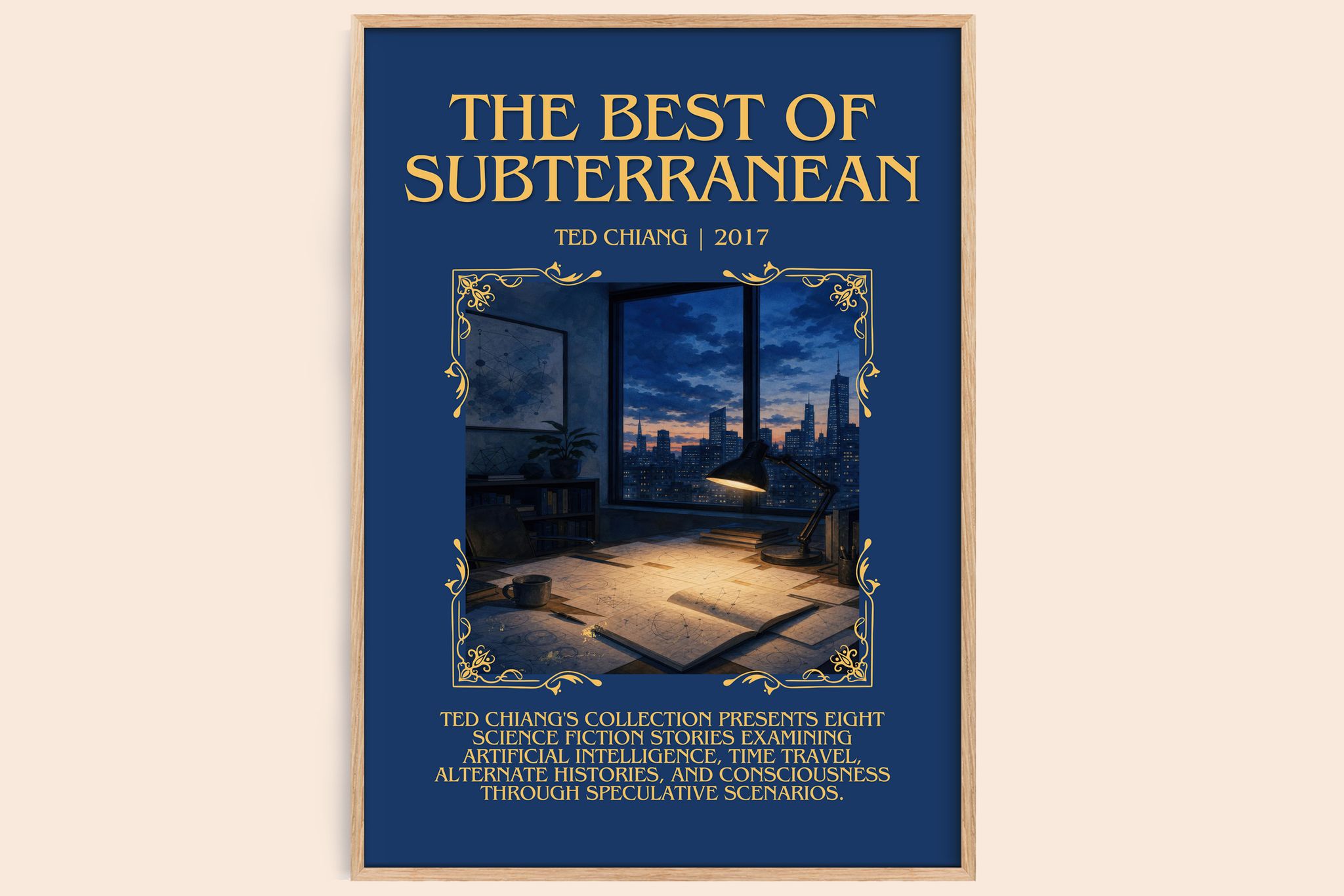 The Best of Subterranean Minimalist Book Poster by Ted Chiang