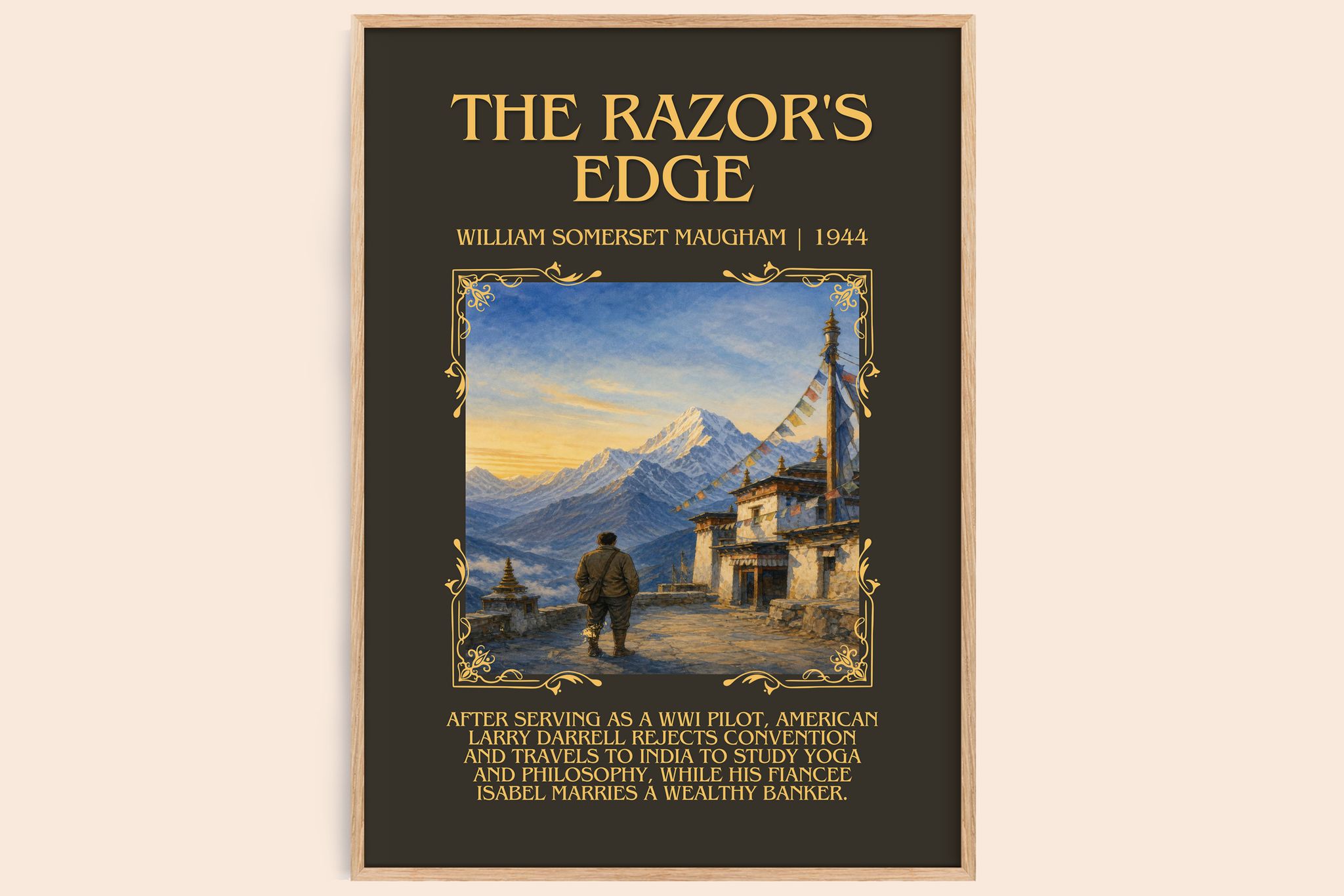 The Razor's Edge Minimalist Book Poster by William Somerset Maugham