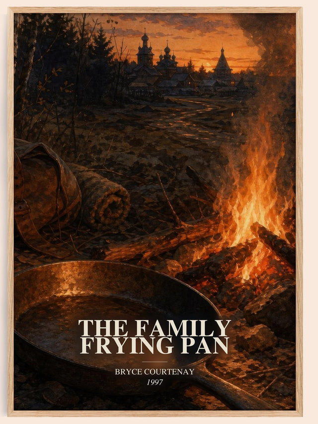 The Family Frying Pan Book Watercolour Illustration by Bryce Courtenay