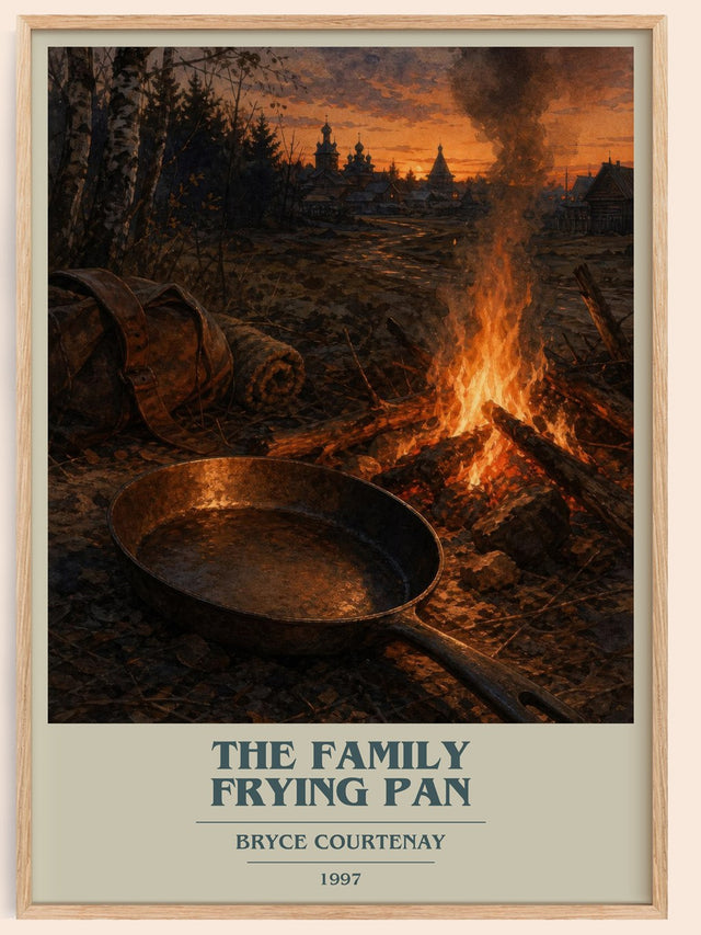 The Family Frying Pan Book Cover Poster by Bryce Courtenay