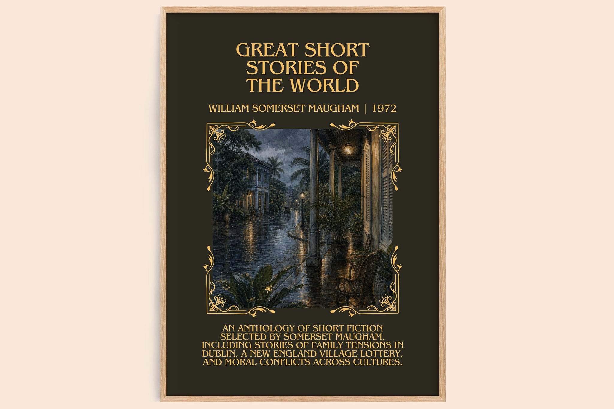 Great Short Stories of the World Minimalist Book Poster by W. Maugham