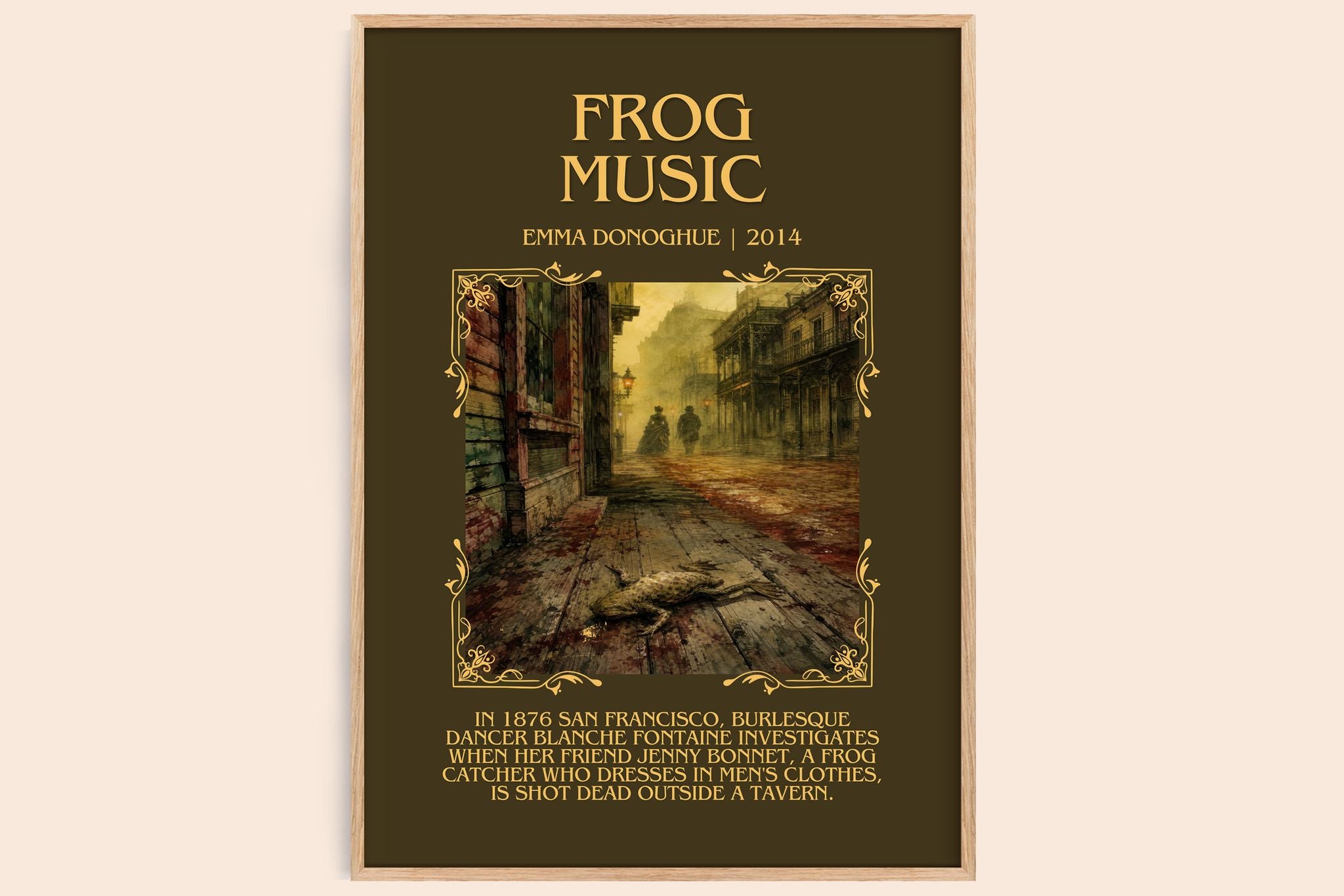 Frog music Minimalist Book Poster by Emma Donoghue