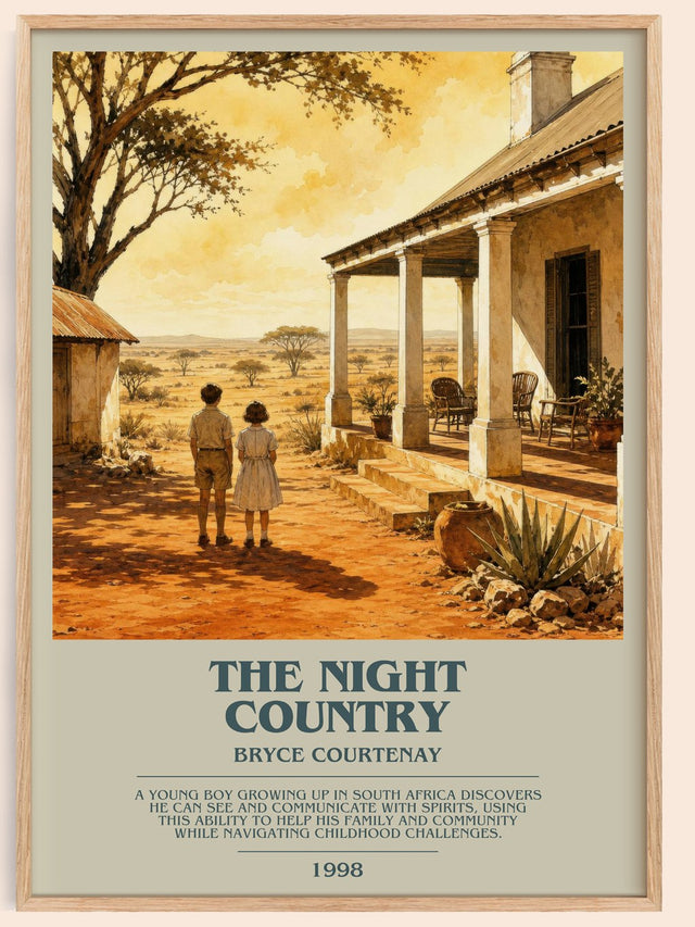 The Night Country Bookish Wall Art by Bryce Courtenay