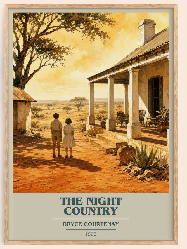 The Night Country Book Cover Poster by Bryce Courtenay
