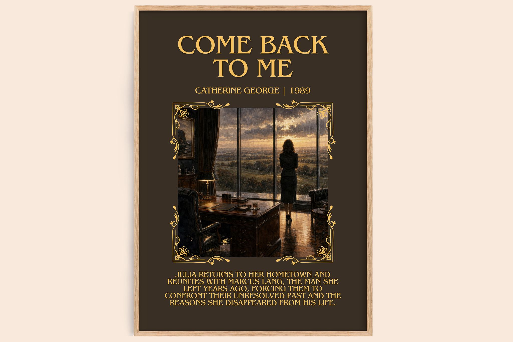 Come Back To Me Minimalist Book Poster by Catherine George