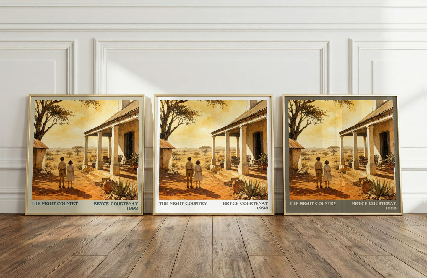The Night Country literary art print colour and style options – Bryce Courtenay book art