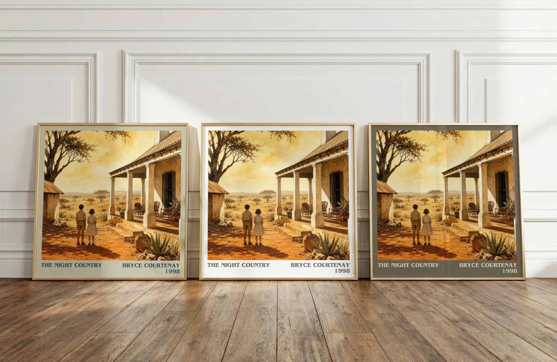 The Night Country literary art print colour and style options – Bryce Courtenay book art