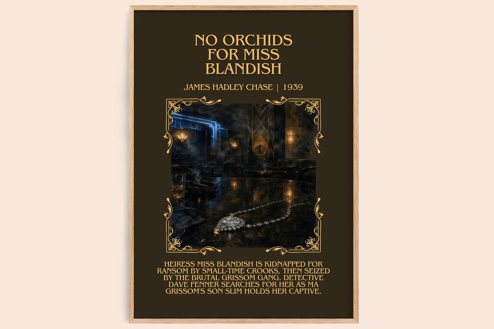 No Orchids for Miss Blandish Minimalist Book Poster by J. Chase