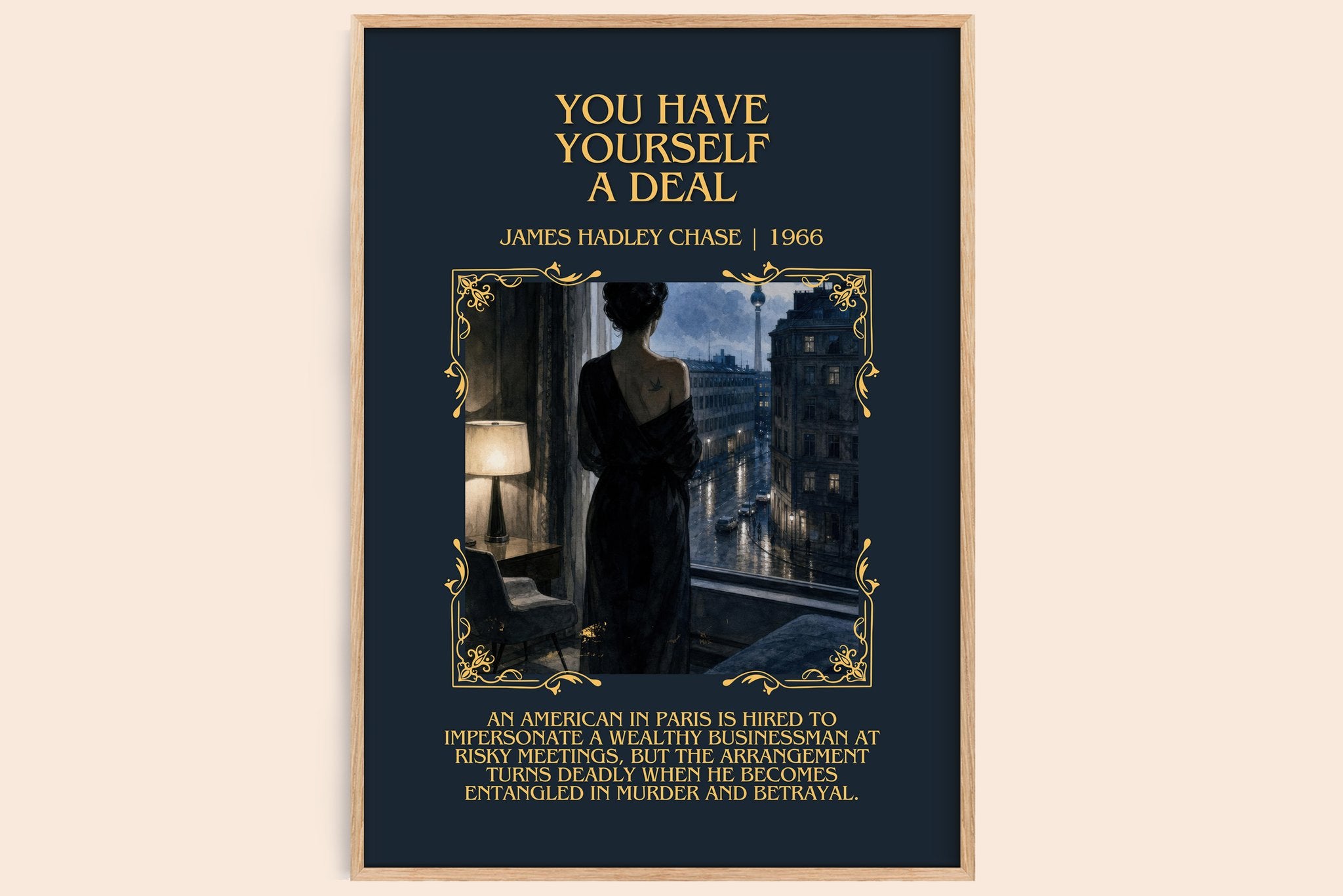 You have yourself a deal Minimalist Book Poster by James Hadley Chase