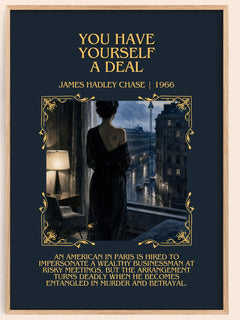 You have yourself a deal Minimalist Book Poster by James Hadley Chase – image 1
