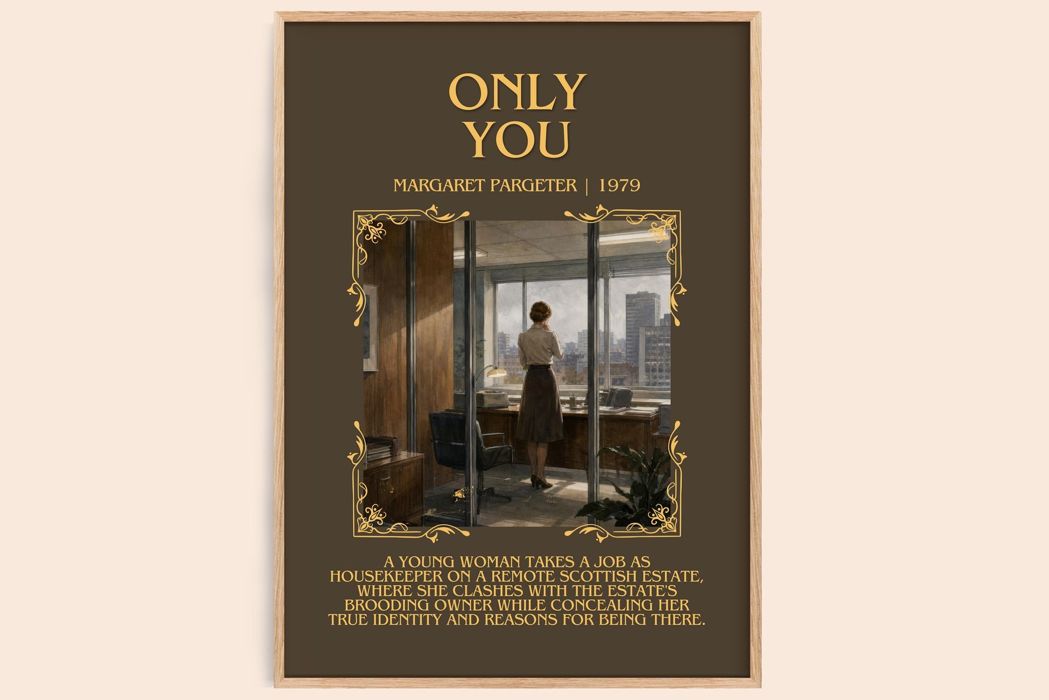 Only You Minimalist Book Poster by Margaret Pargeter