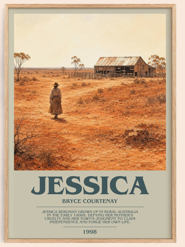 Jessica Bookish Wall Art by Bryce Courtenay