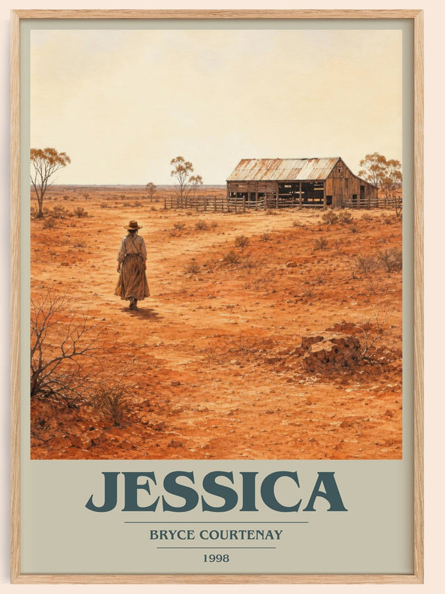 Jessica Book Cover Poster by Bryce Courtenay