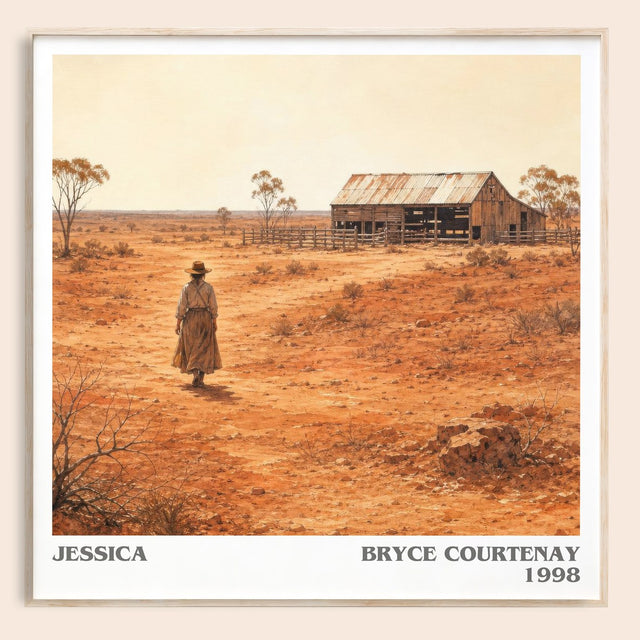 Jessica Literary Art Print by Bryce Courtenay
