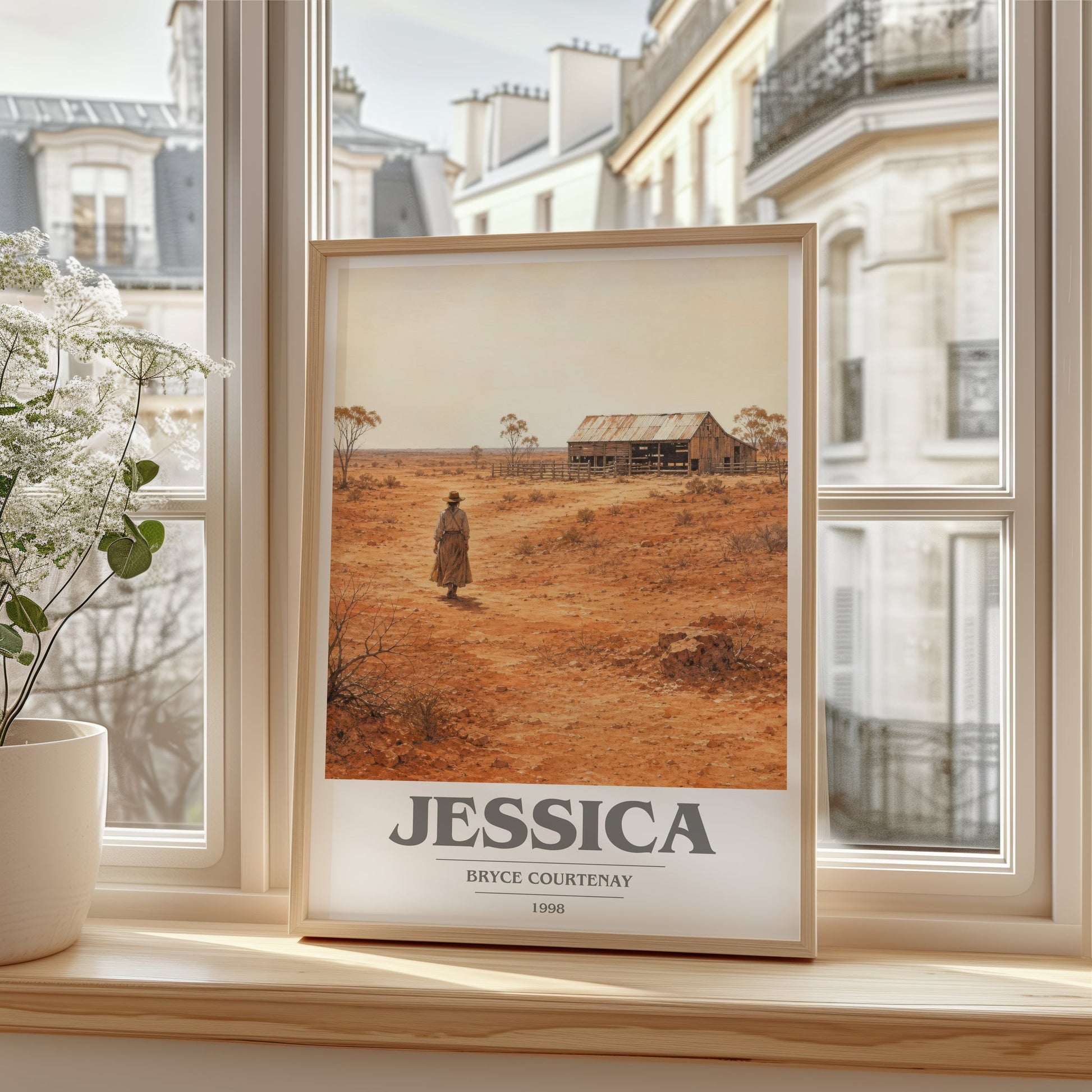 Jessica book cover poster colour and style options – Bryce Courtenay book art