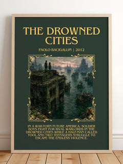 The drowned cities Minimalist Book Poster by Paolo Bacigalupi – image 2