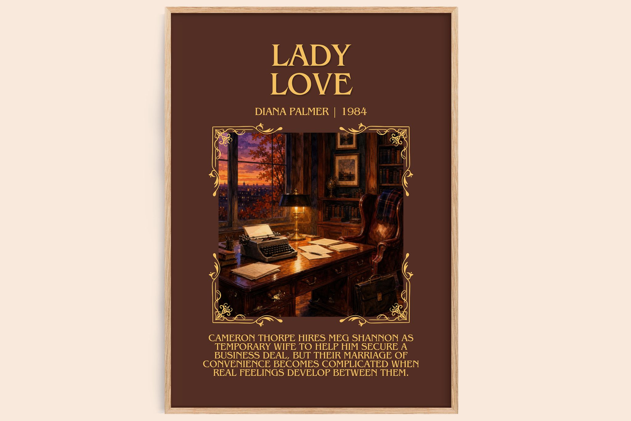 Lady Love Minimalist Book Poster by Diana Palmer