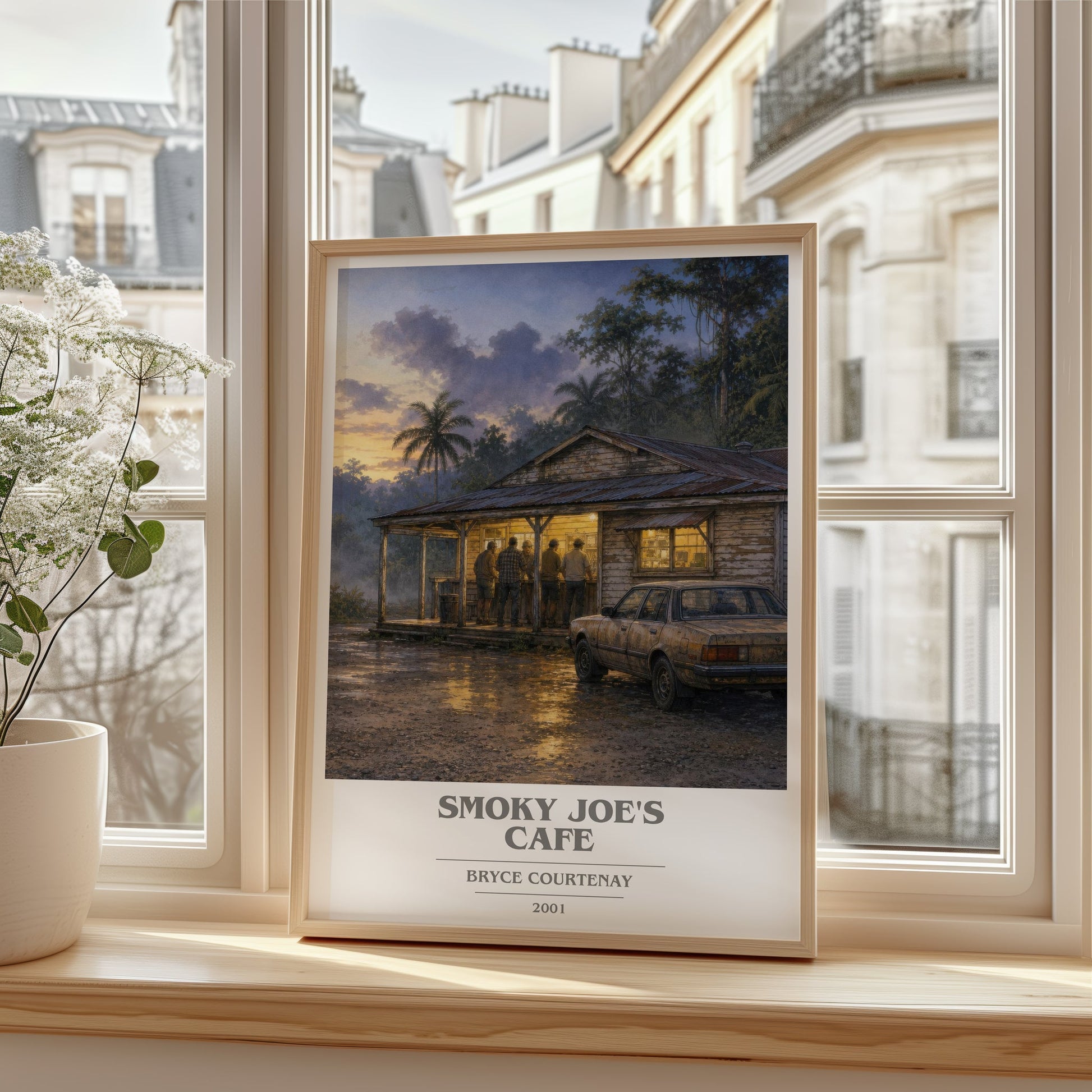 Smoky Joe'S Cafe book cover poster colour and style options – Bryce Courtenay book art