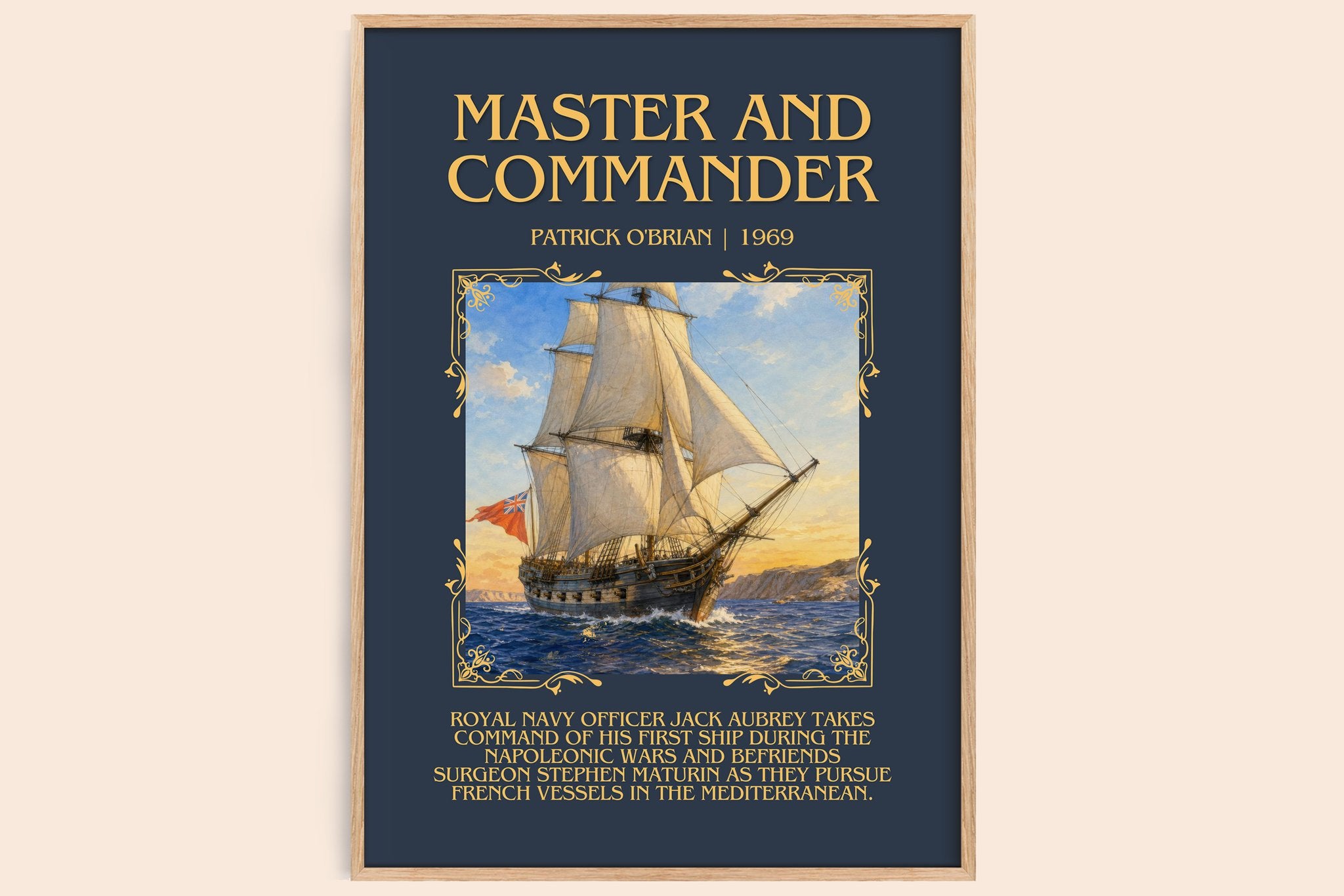 Master and Commander Minimalist Book Poster by Patrick O'Brian