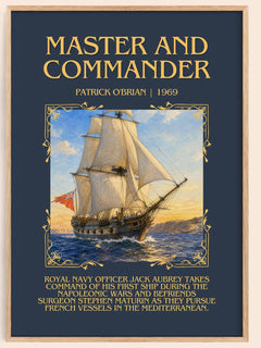 Master and Commander Minimalist Book Poster by Patrick O'Brian – image 1