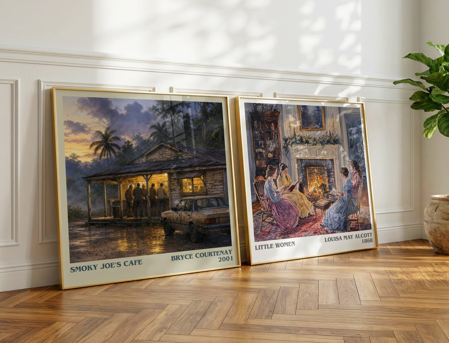 Smoky Joe'S Cafe literary print on bookshelf – Bryce Courtenay fan gift