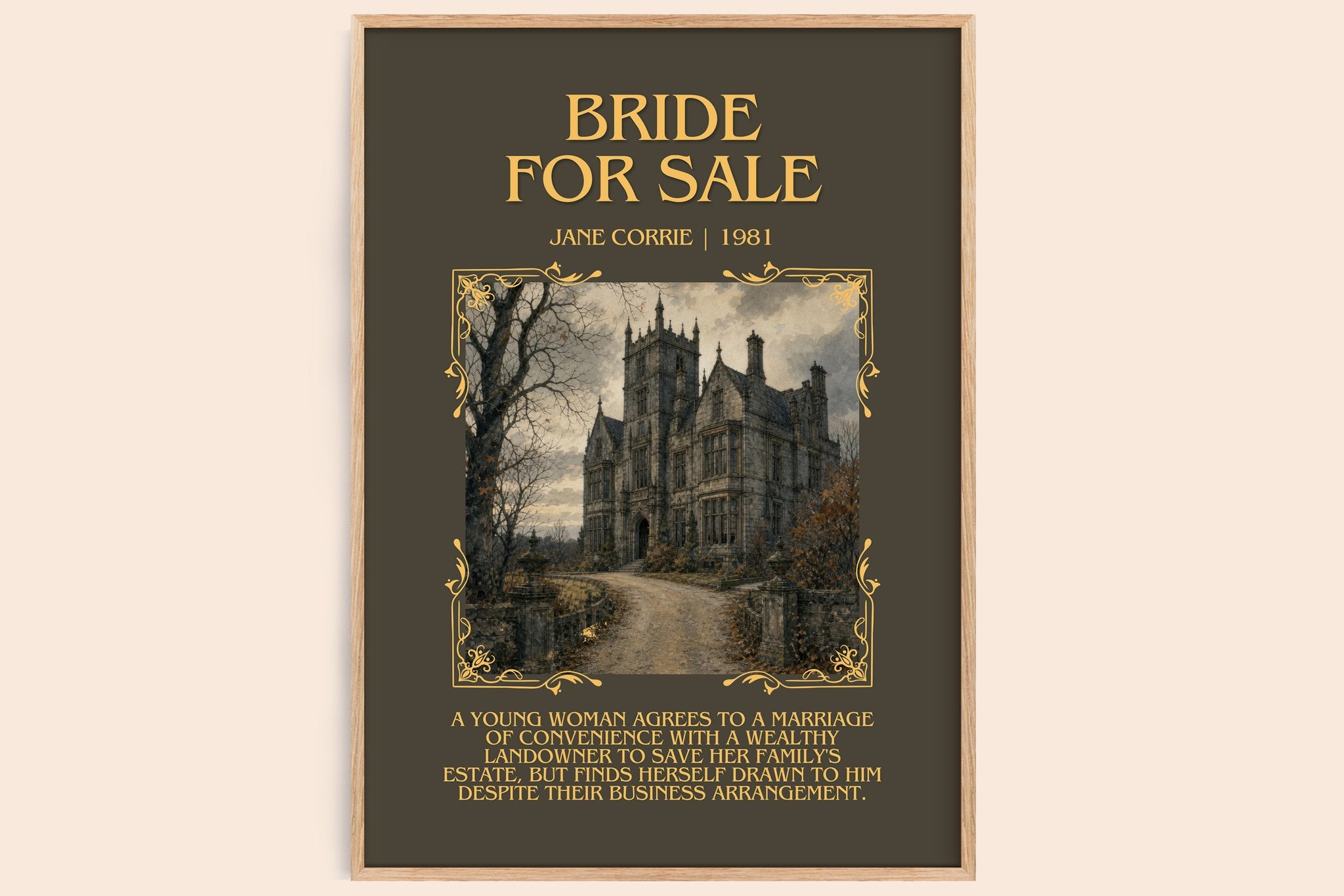 Bride For Sale Minimalist Book Poster by Jane Corrie
