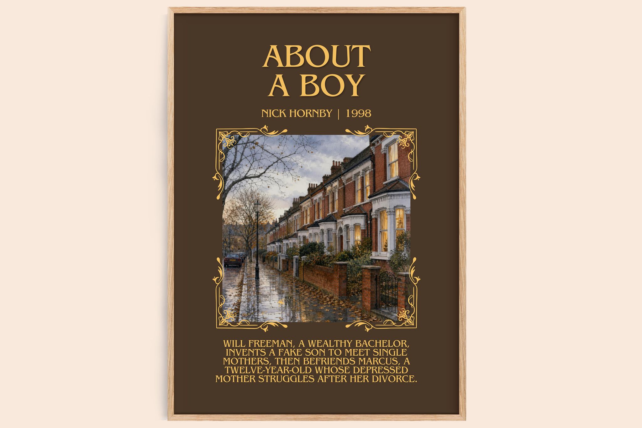 About a Boy Minimalist Book Poster by Nick Hornby