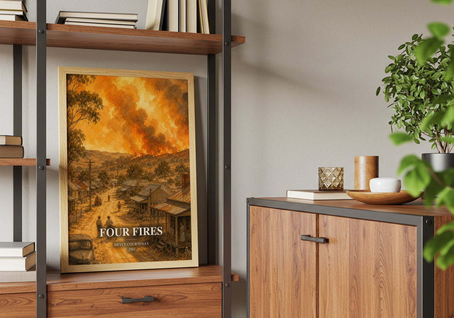Four Fires book watercolour illustration paper finish options – matte satin gloss