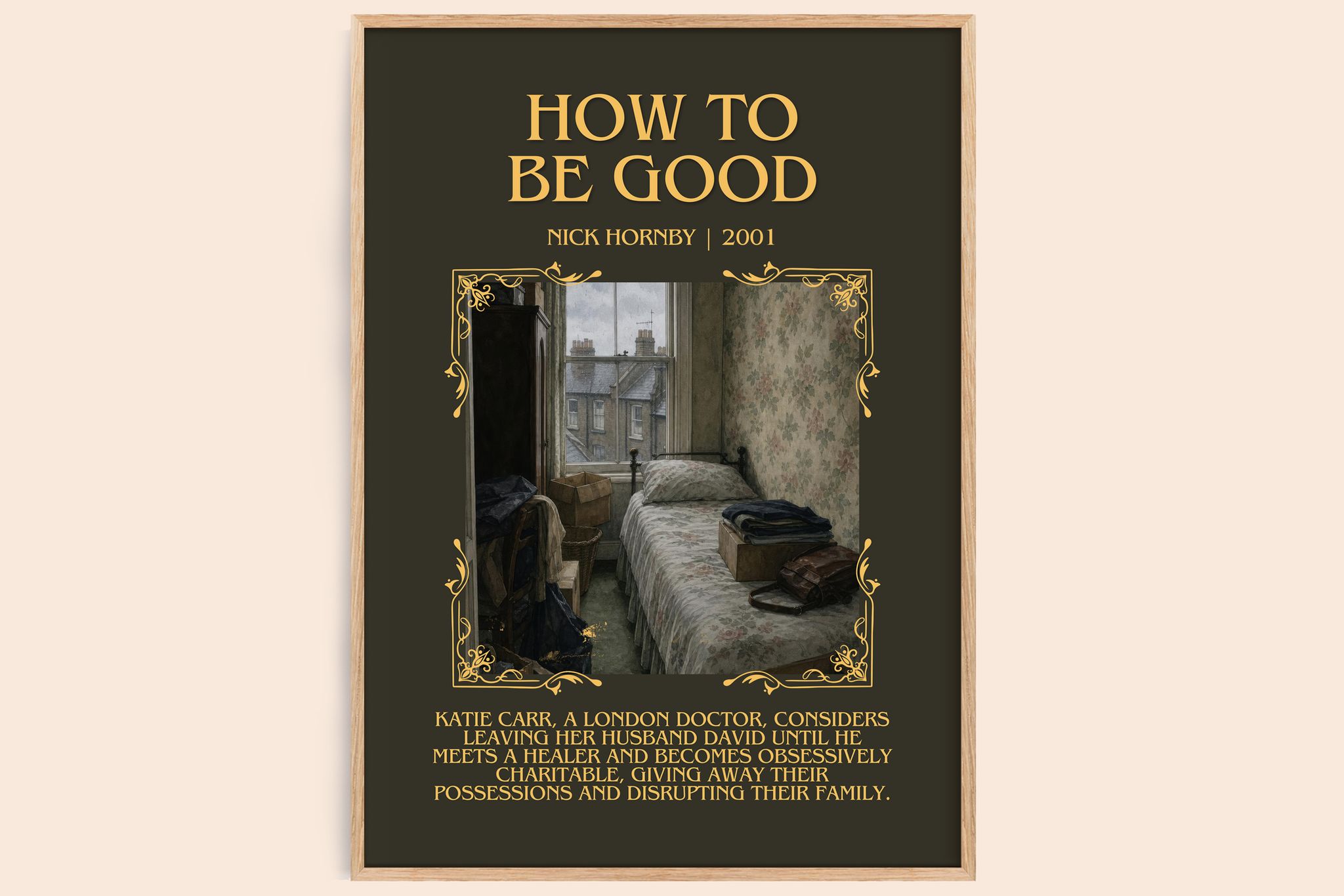 How to Be Good Minimalist Book Poster by Nick Hornby