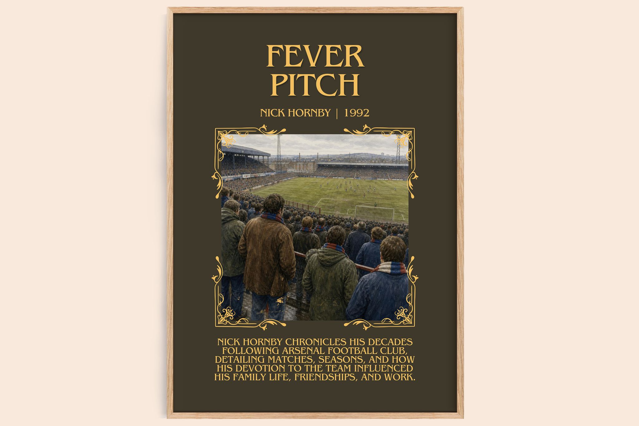 Fever Pitch Minimalist Book Poster by Nick Hornby