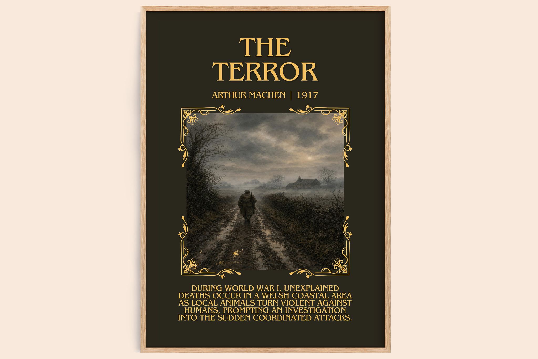 The Terror Minimalist Book Poster by Arthur Machen