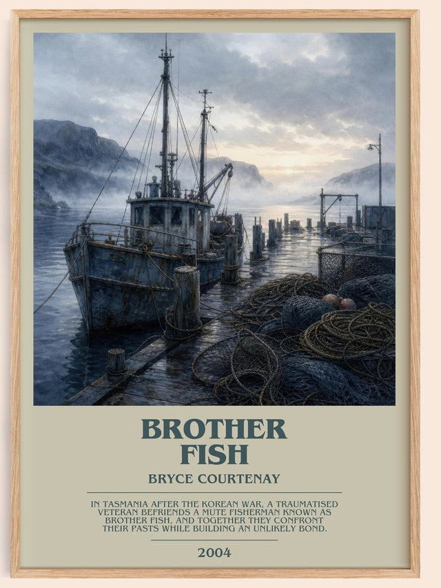 Brother Fish Bookish Wall Art by Bryce Courtenay