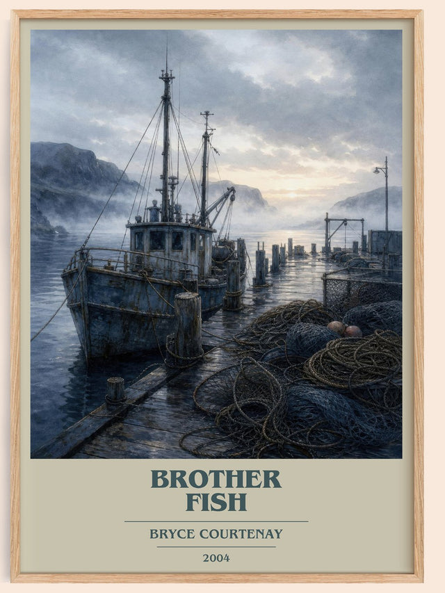 Brother Fish Book Cover Poster by Bryce Courtenay