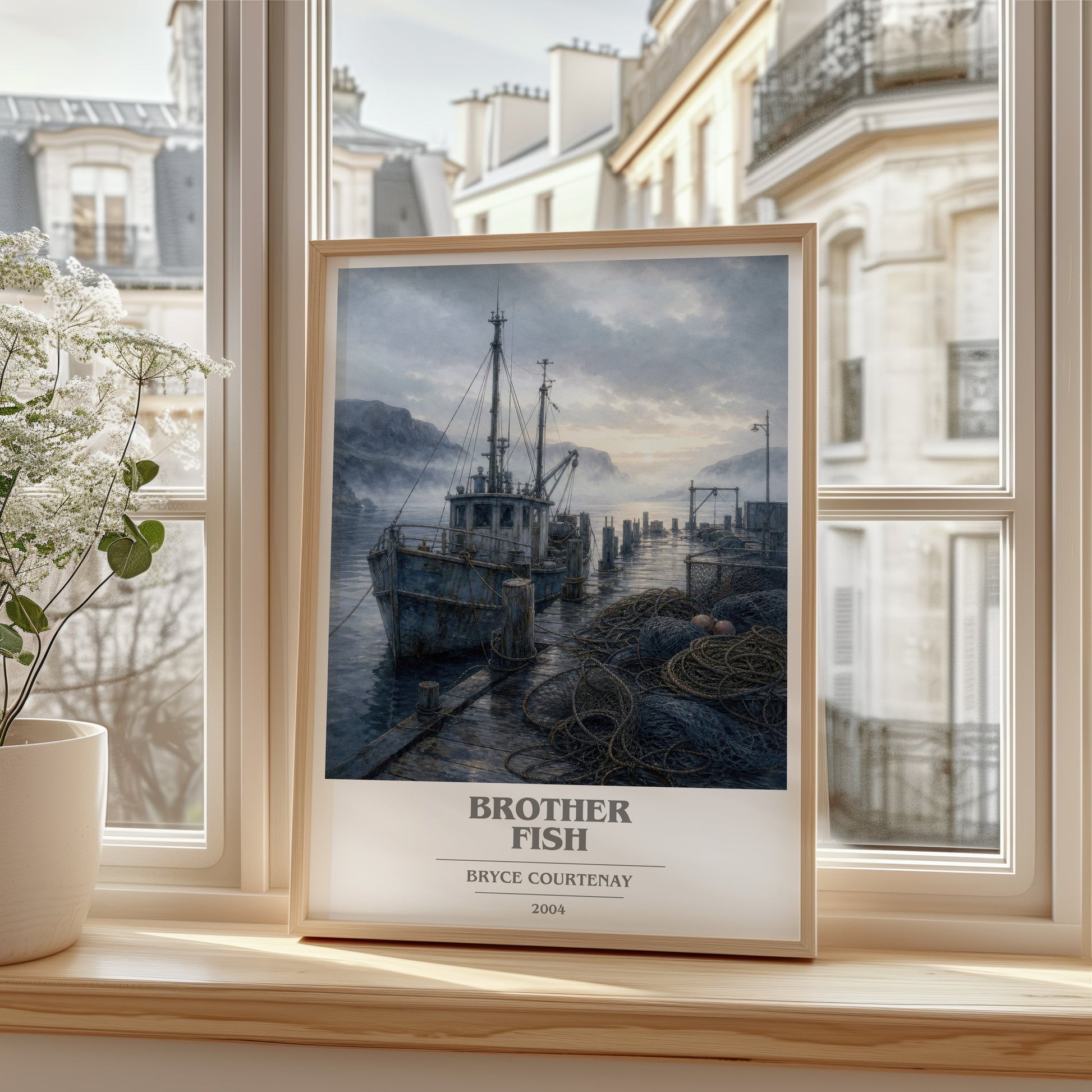 Brother Fish book cover poster colour and style options – Bryce Courtenay book art