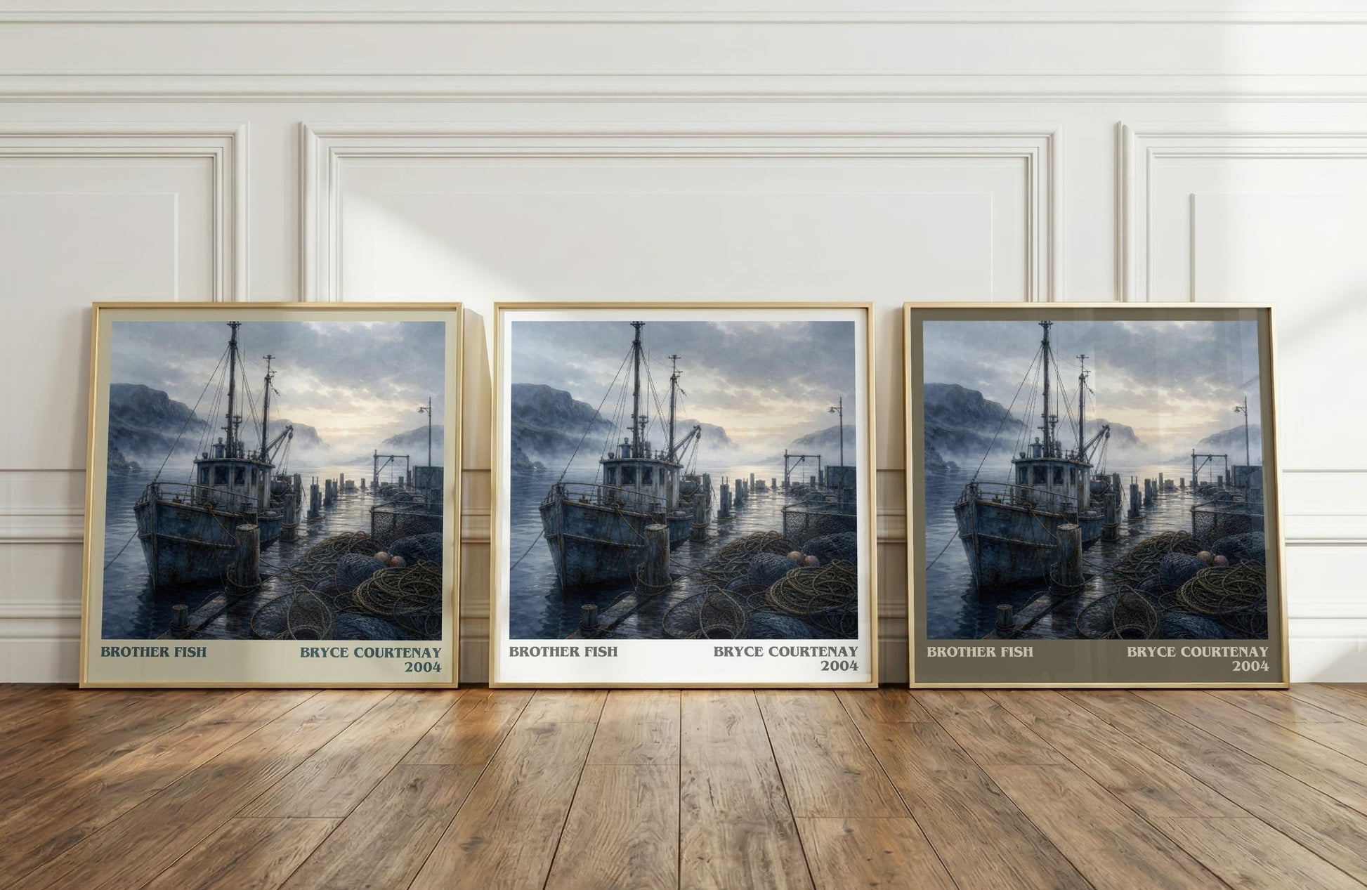 Brother Fish literary art print colour and style options – Bryce Courtenay book art