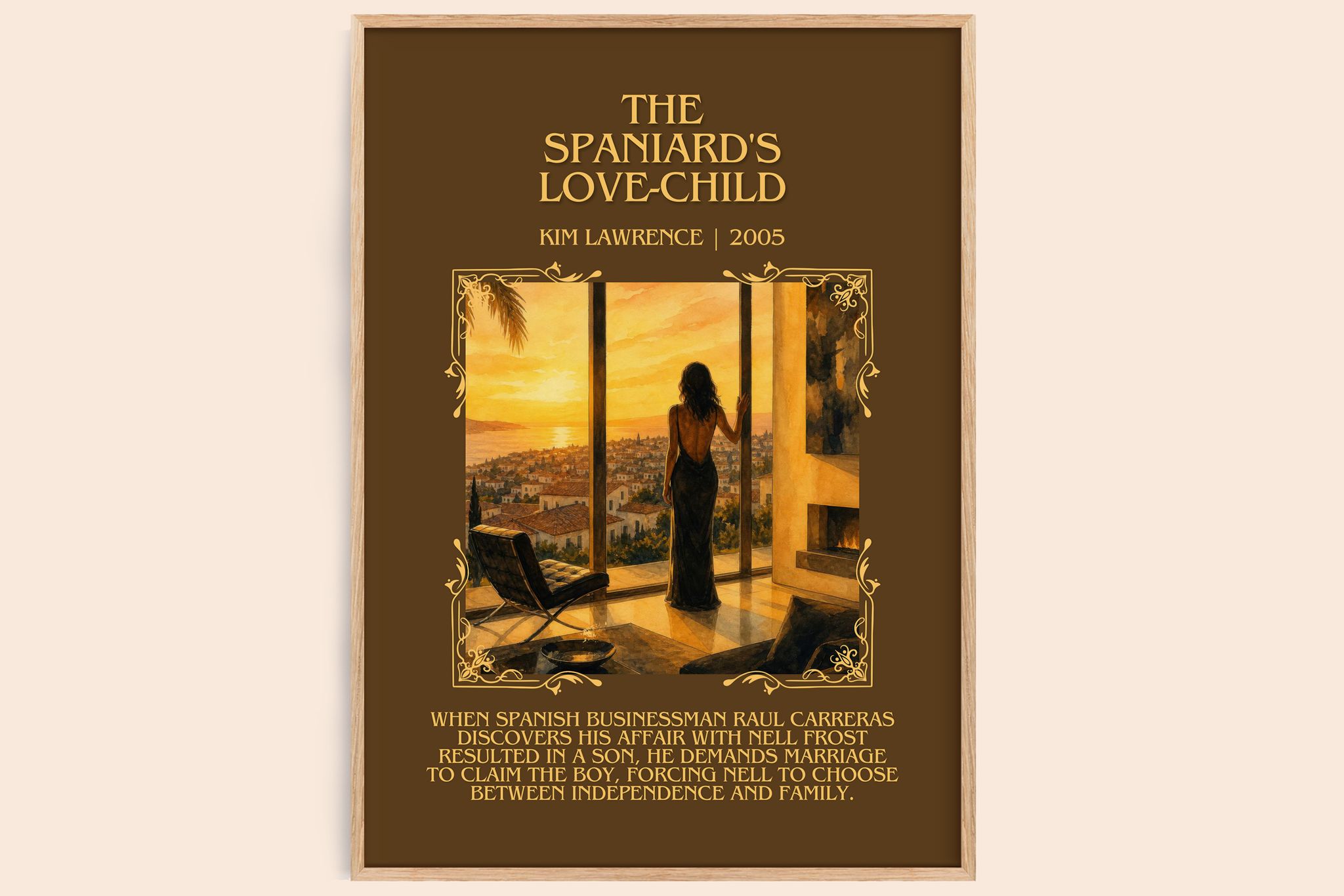 The Spaniard's Love-Child Minimalist Book Poster by Kim Lawrence