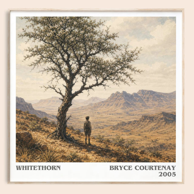 Whitethorn Literary Art Print by Bryce Courtenay