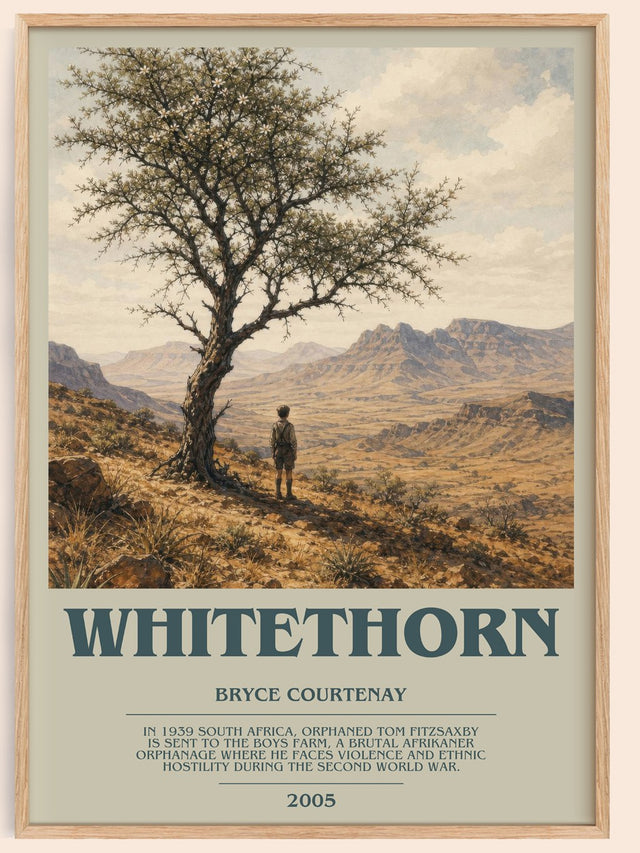 Whitethorn Bookish Wall Art by Bryce Courtenay