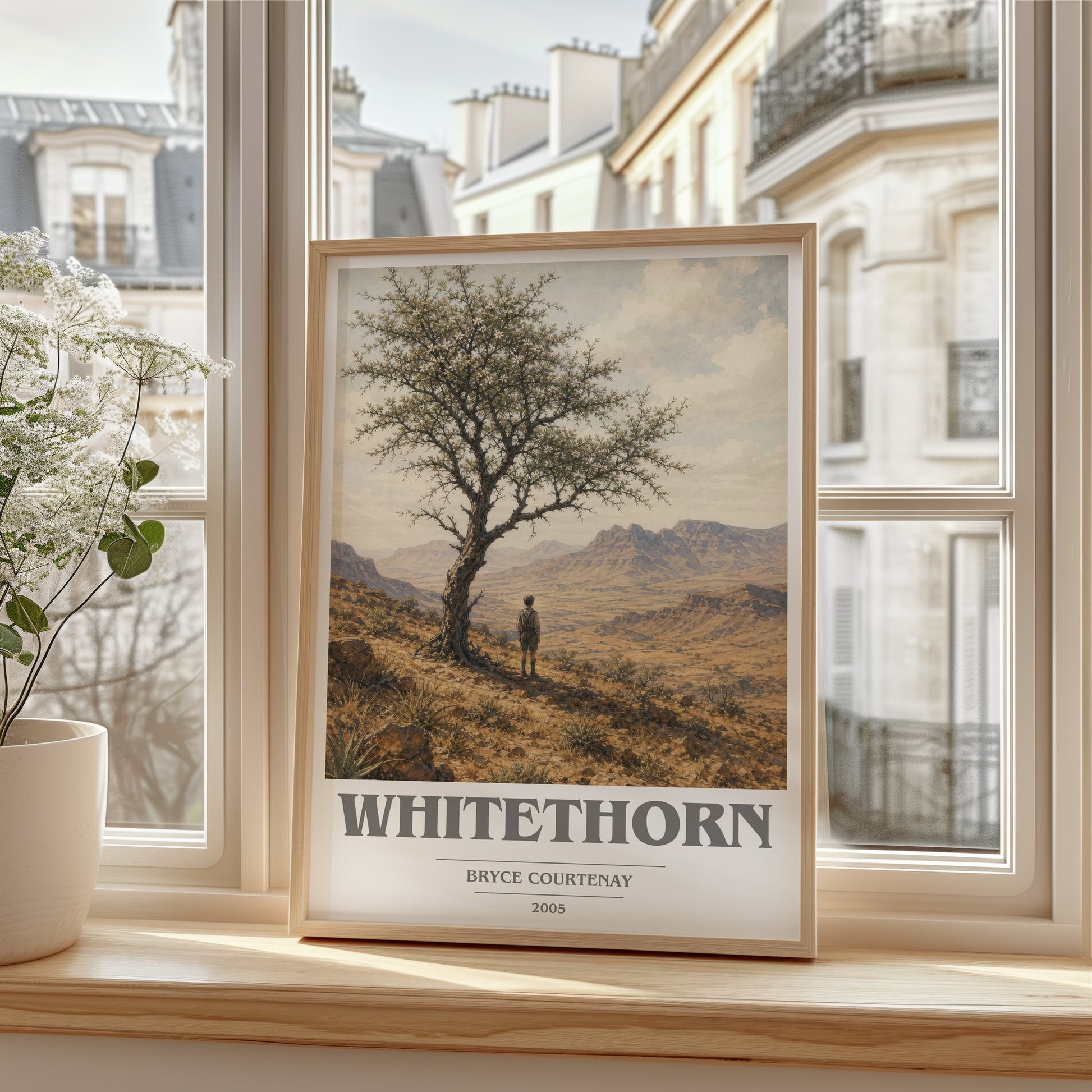Whitethorn book cover poster colour and style options – Bryce Courtenay book art