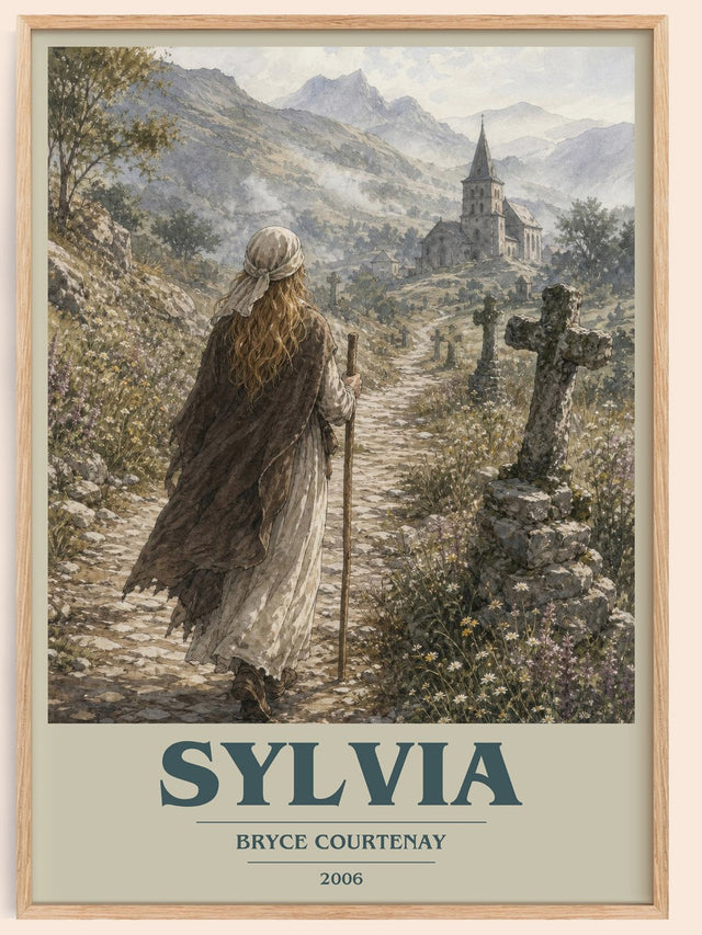 Sylvia Book Cover Poster by Bryce Courtenay
