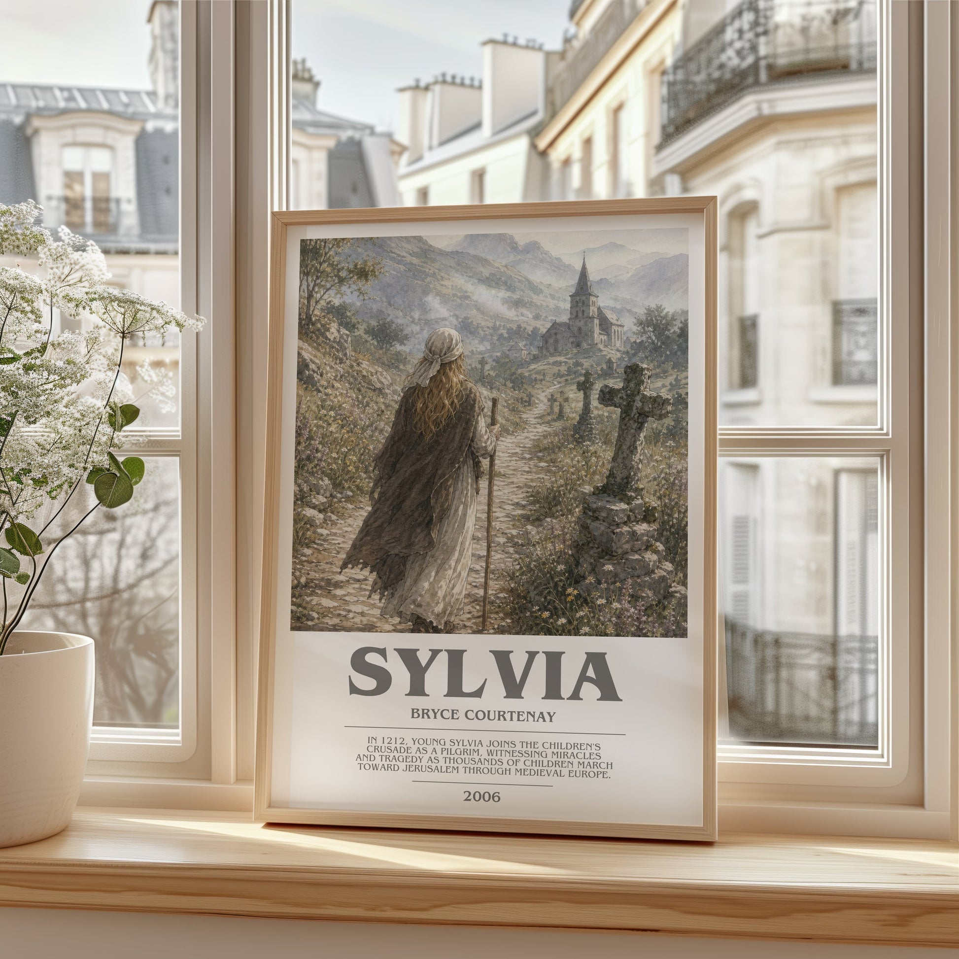 Sylvia bookish poster colour and style options – Bryce Courtenay book art